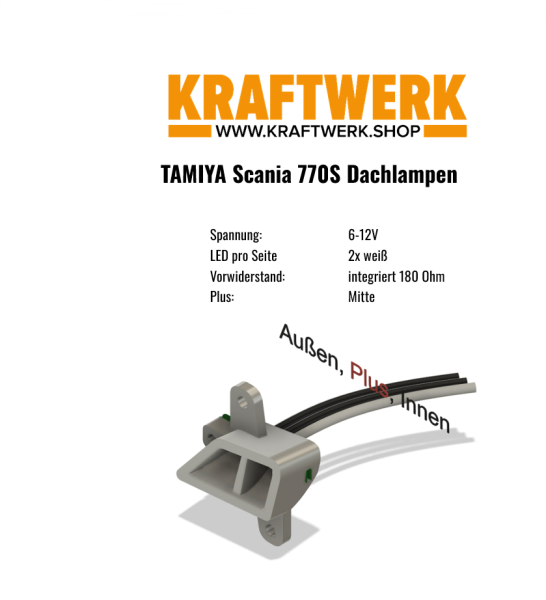 TAMIYA Scania 770S Dachlampen